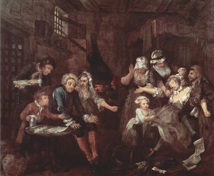 William Hogarth Der Lebensweg eines Wustlings